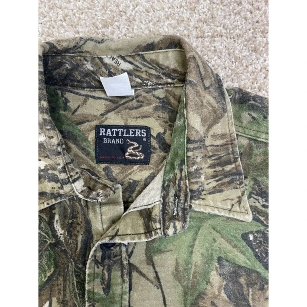 Vintage‎ Rattlers Brand Camo Hunting Jacket Coat Large